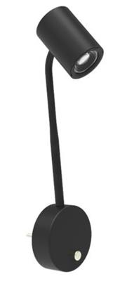 Smartwares IDE-60066 Lámpara con enchufe negra